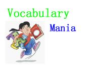 Vocabulary Mania