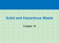 Solid and Hazardous Waste PowerPoint PPT Presentation
