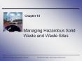 Managing Hazardous Solid Waste and Waste Sites PowerPoint PPT Presentation