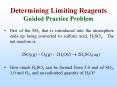 Determining Limiting Reagents Guided Practice Problem PowerPoint PPT Presentation