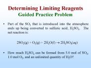 Determining Limiting Reagents Guided Practice Problem