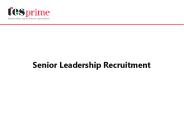 Senior Leadership Recruitment