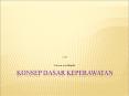 Konsep Dasar Keperawatan PowerPoint PPT Presentation