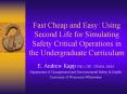 Fast Cheap and Easy: Using Second Life for Simulating Safety Critical Operations in the Undergraduate Curriculum PowerPoint PPT Presentation