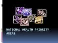 National Health Priority Areas PowerPoint PPT Presentation
