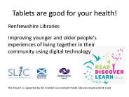 Tablets are good for your health!
