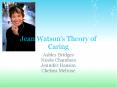 Jean Watson's Theory of Caring PowerPoint PPT Presentation