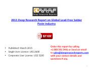 Global & Chinese Lead-Free Solder Paste Industry Share Analysis & Overview