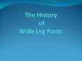 The History of Wide Leg Pants (1) PowerPoint PPT Presentation