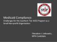 Medicaid Compliance: Challenges for the Southern Tier AIDS Program as a Small Non-profit Organization PowerPoint PPT Presentation