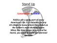 Stand Up PowerPoint PPT Presentation