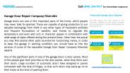 Garage Door Repair Company Riverside