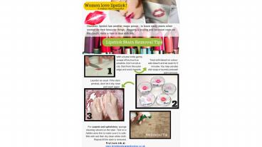 Lipstick stain removal - Tips and Tricks