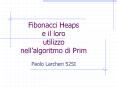 Fibonacci Heaps e il loro utilizzo nell PowerPoint PPT Presentation
