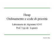 Heap Ordinamento e code di priorit
