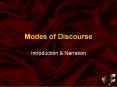 Modes of Discourse PowerPoint PPT Presentation