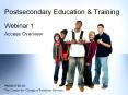 Postsecondary Education PowerPoint PPT Presentation