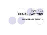 INAR 122 HUMAN FACTORS
