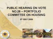 PUBLIC HEARING ON VOTE NO.28 