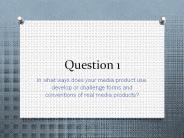 Evaluation Question 1