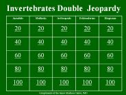 Invertebrates Double Jeopardy