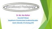 Vocational Pedagogy