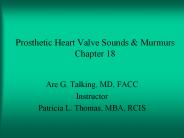 Prosthetic Heart Valve Sounds