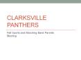 Clarksville panthers PowerPoint PPT Presentation