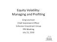 Equity Volatility: Managing and Profiting PowerPoint PPT Presentation