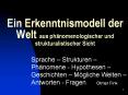 Ein Erkenntnismodell der Welt aus ph PowerPoint PPT Presentation