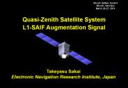 Quasi-Zenith Satellite System L1-SAIF Augmentation Signal