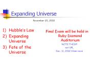 Expanding Universe