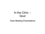 In the Clinic - Gout