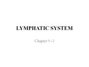 LYMPHATIC SYSTEM