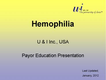 Hemophilia