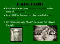 Babe Ruth PowerPoint PPT Presentation