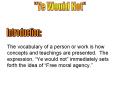 The vocabulary of a person or work is how concepts and teachings are presented. The expression,  PowerPoint PPT Presentation