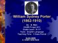 William Sydney Porter (1862-1910) PowerPoint PPT Presentation