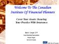 Welcome To The Canadian Institute Of Financial Planners PowerPoint PPT Presentation