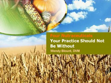 Four Nutraceuticals Your Practice Should Not Be Without