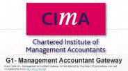 CIMA G1  Dumps Questions Answers