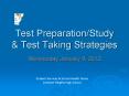 Test Preparation/Study PowerPoint PPT Presentation