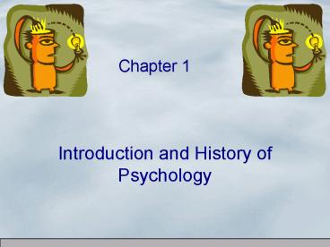 Introduction and History of Psychology