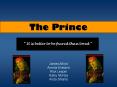 The Prince PowerPoint PPT Presentation