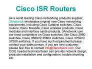 Cisco ISR Routers
