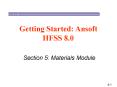 Chapter 4: Setup Materials Module PowerPoint PPT Presentation