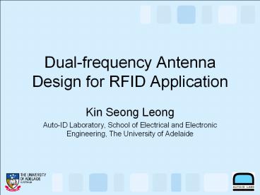Dual-frequency Antenna Design for RFID Application
