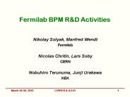 Fermilab BPM R
