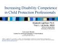 Increasing Disability Competence in Child Protection Professionals PowerPoint PPT Presentation