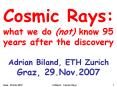 Cosmic Rays: PowerPoint PPT Presentation